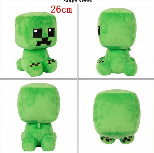 Minecraft Creeper Plush Toy – Soft Green Stuffed Character Plushie for Kids, Gamers & Collectors