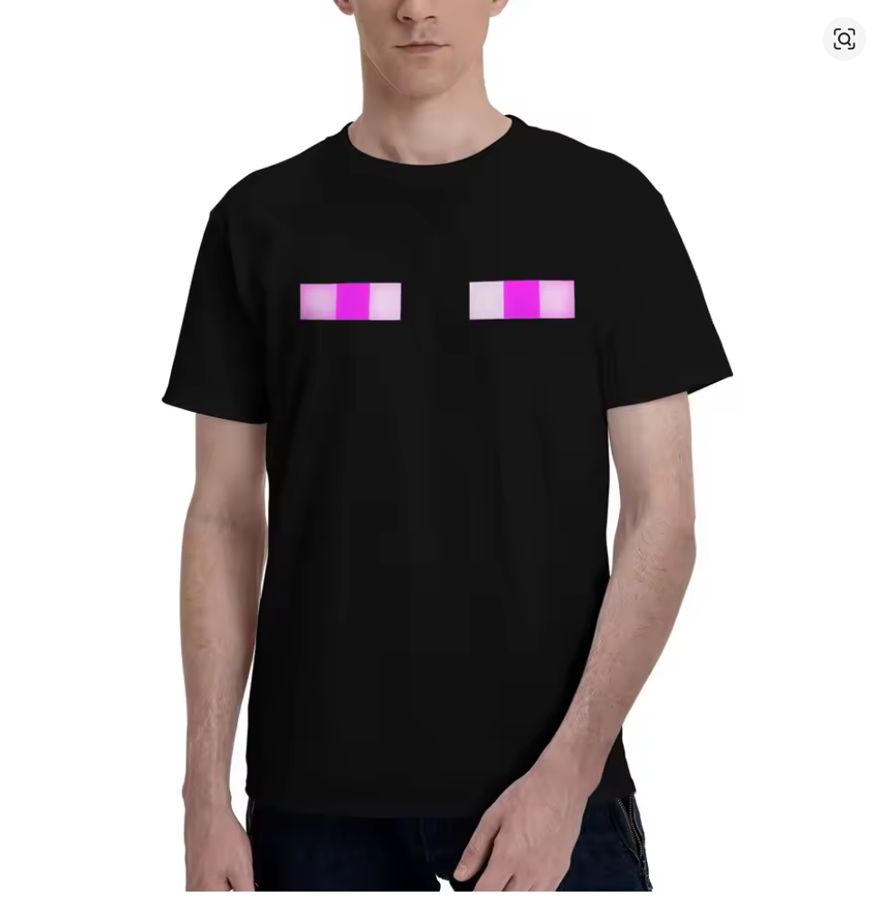 Minecraft Enderman Classic Cotton Casual T-Shirt – Funny Streetwear Tee for Men