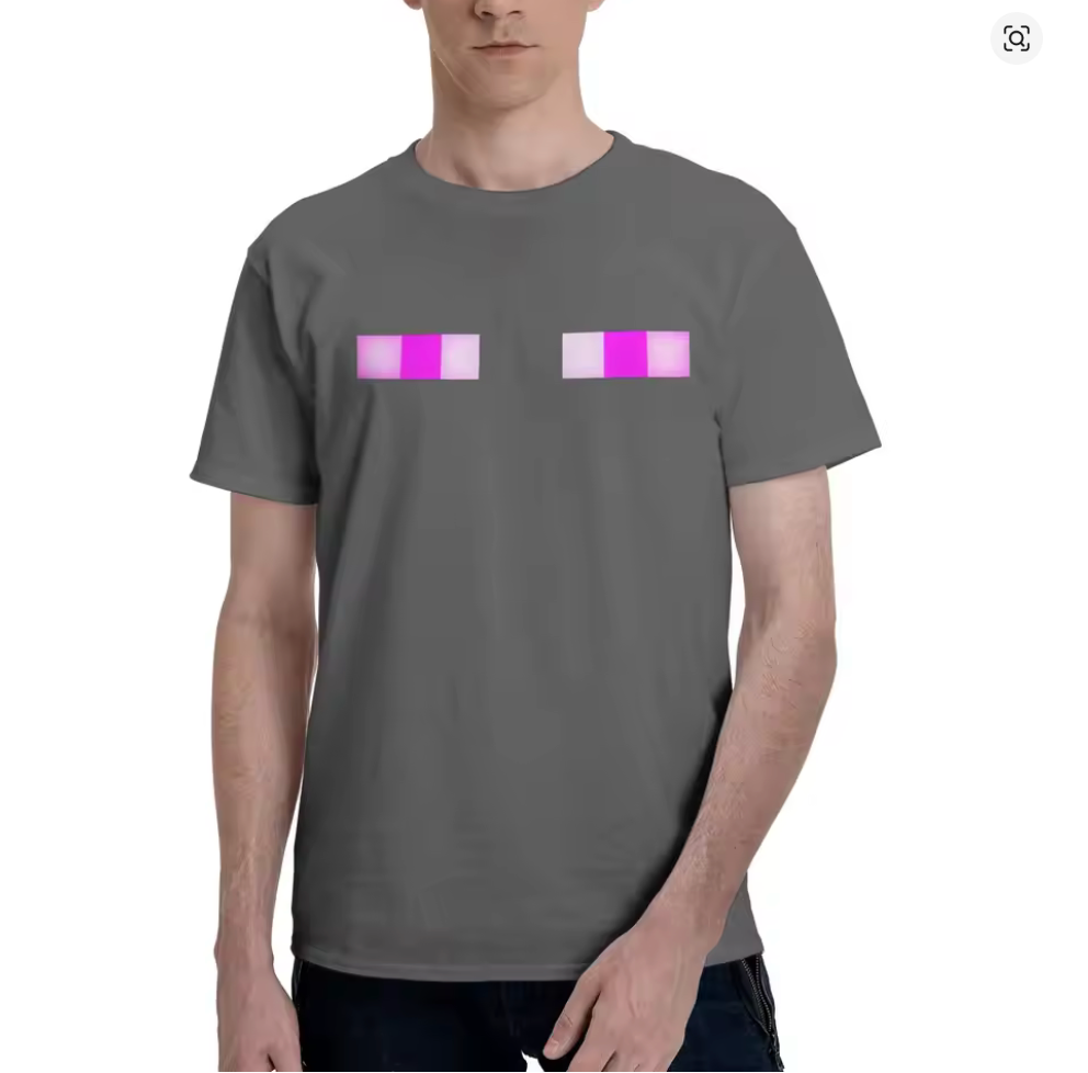 Minecraft Enderman Classic Cotton Casual T-Shirt – Funny Streetwear Tee for Men