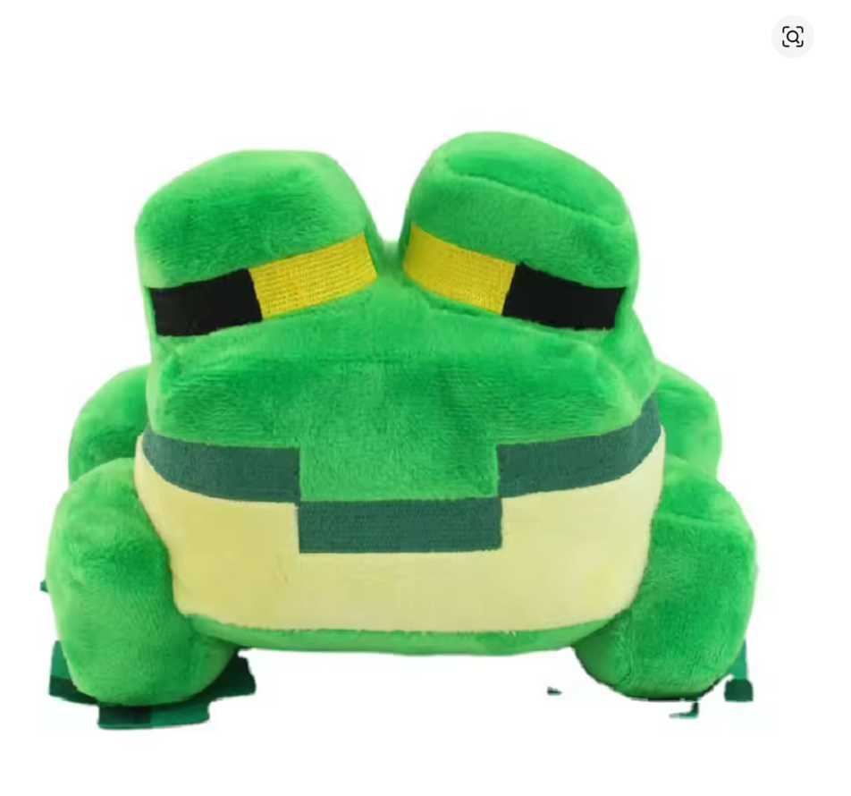 Minecraft Frog Plush Toy – Cute Soft Stuffed Animal Collectible for Gamers & Kids