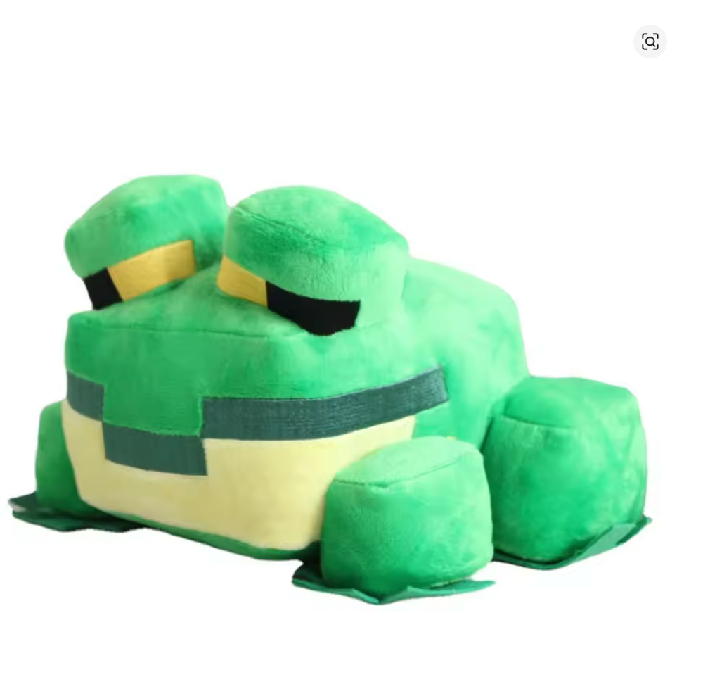 Minecraft Frog Plush Toy – Cute Soft Stuffed Animal Collectible for Gamers & Kids