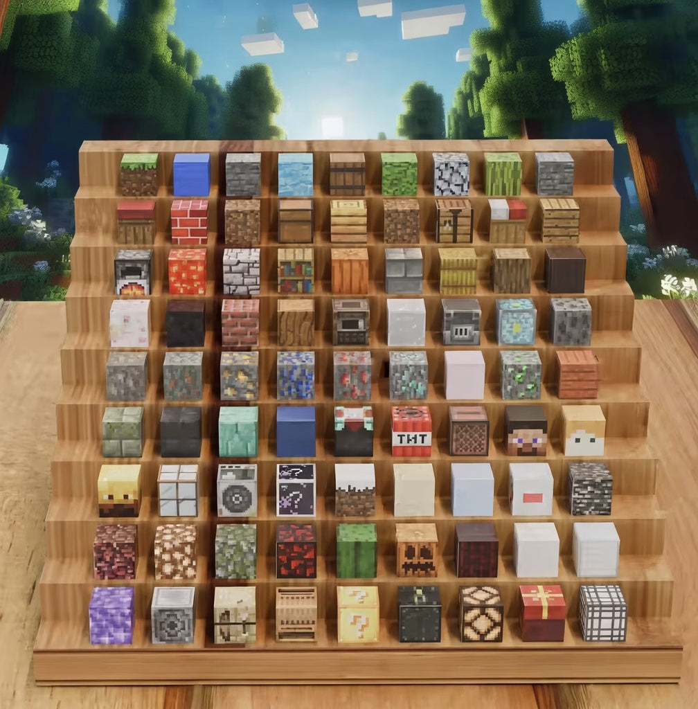 Minecraft Magnetic Cube Set – 50 PCS Random Blocks for STEM Play & Collectible Fun